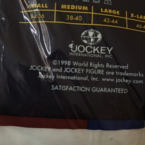 Vintage 1998 Jockey 3pk Med Classic Classic Fit V-Neck T-Shirts 100% Cotton New - Picture 3 of 5